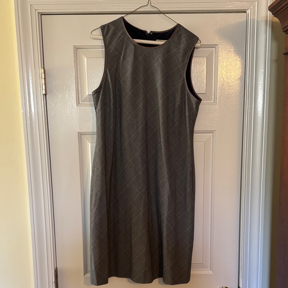 Michael Kors Charcoal Sleeveless Midi Dress